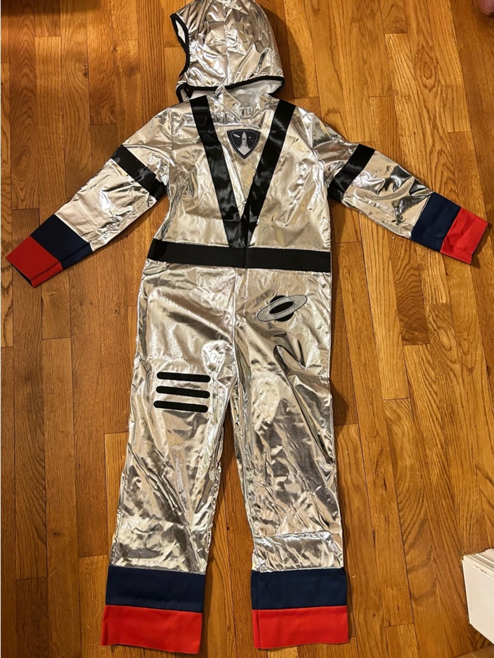 Silver Space Explorer Kids Costume with Hood